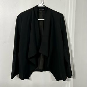 Black blazer with shoulder pads, size small